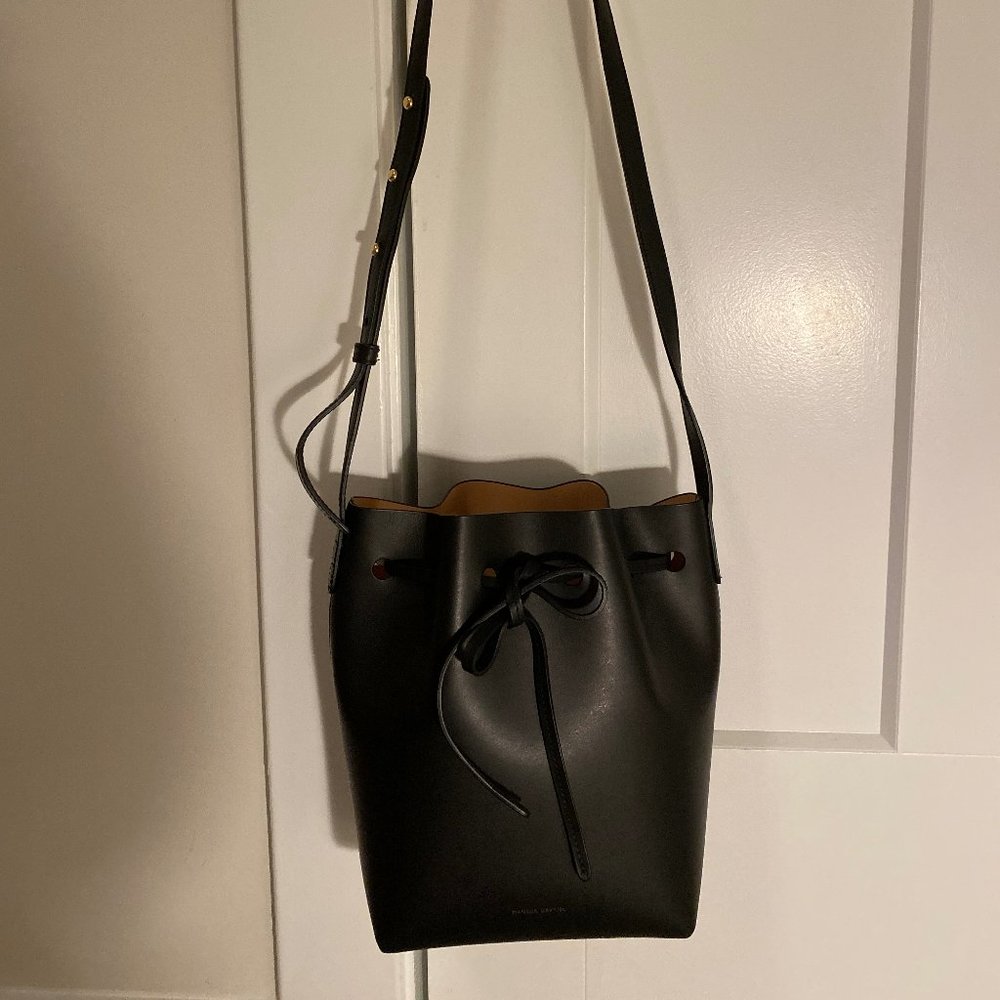 Mansur Gavriel Black Mini Bucket Bag